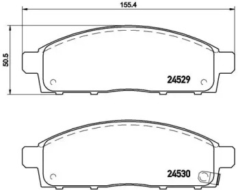 Комплект тормозных колодок A.B.S. P54038