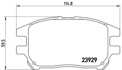 Комплект тормозных колодок A.B.S. P56050