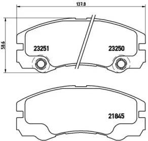 Комплект тормозных колодок A.B.S. P59033