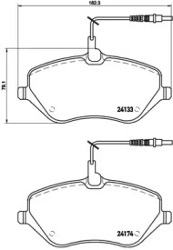 Комплект тормозных колодок A.B.S. P61078