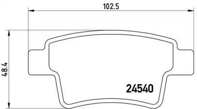 Комплект тормозных колодок A.B.S. P61085