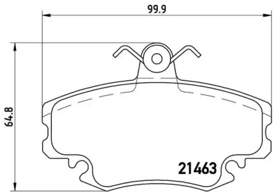 Комплект тормозных колодок A.B.S. P 68 008