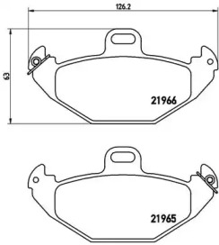 Комплект тормозных колодок A.B.S. P68021