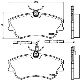 Комплект тормозных колодок A.B.S. P68023