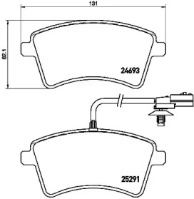 Комплект тормозных колодок A.B.S. P68058