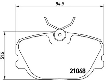 Комплект тормозных колодок A.B.S. P71004