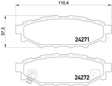 Комплект тормозных колодок A.B.S. P78020