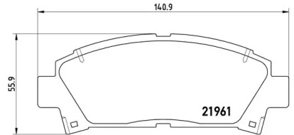 Комплект тормозных колодок A.B.S. P83028