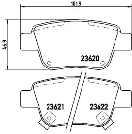 Комплект тормозных колодок A.B.S. P83047