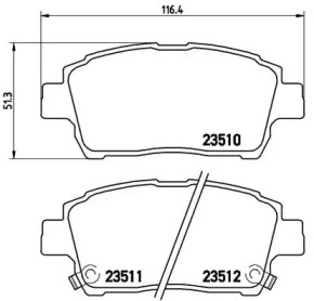 Комплект тормозных колодок A.B.S. P 83 051