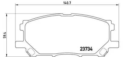 Комплект тормозных колодок A.B.S. P83067