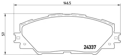 Комплект тормозных колодок A.B.S. P83071