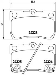 Комплект тормозных колодок A.B.S. P83073