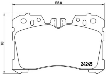 Комплект тормозных колодок A.B.S. P83075