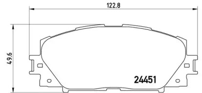 Комплект тормозных колодок A.B.S. P83106