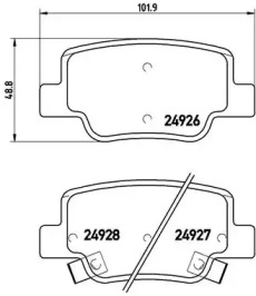 Комплект тормозных колодок A.B.S. P83114