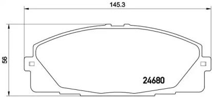 Комплект тормозных колодок A.B.S. P83139