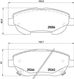 Комплект тормозных колодок A.B.S. P83148