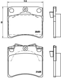 Комплект тормозных колодок A.B.S. P85027