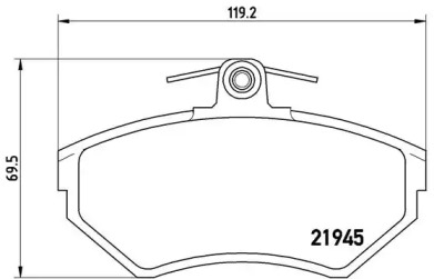 Комплект тормозных колодок A.B.S. P85042