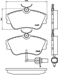 Комплект тормозных колодок A.B.S. P85050