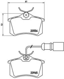 Комплект тормозных колодок A.B.S. P 85 058