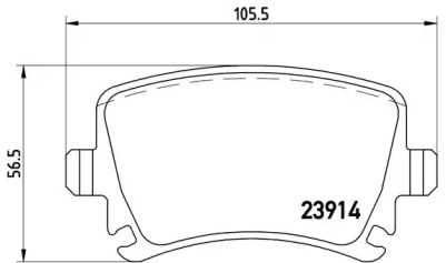 Комплект тормозных колодок A.B.S. P 85 073