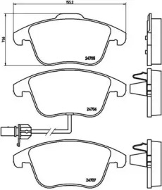 Комплект тормозных колодок A.B.S. P85113