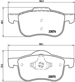 Комплект тормозных колодок A.B.S. P 86 016