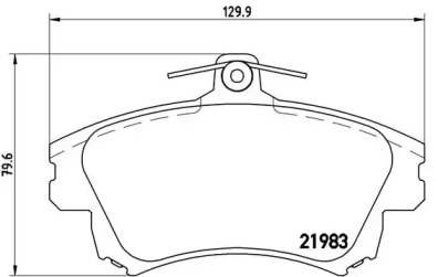 Комплект тормозных колодок A.B.S. P 86 017