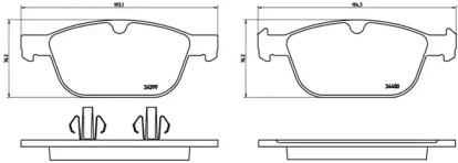 Комплект тормозных колодок A.B.S. P86023