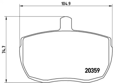 Комплект тормозных колодок A.B.S. PA6001