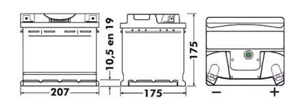 Аккумулятор TUDOR TB443