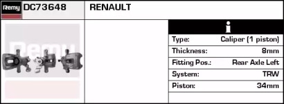 Тормозной суппорт REMY DC73648