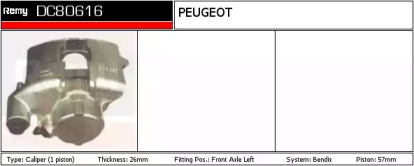 Тормозной суппорт REMY DC80616