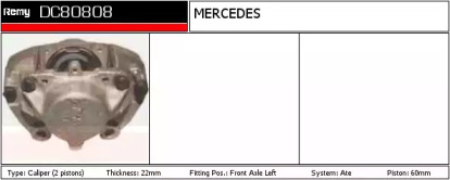 Тормозной суппорт REMY DC80808