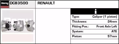 Тормозной суппорт REMY DC83500