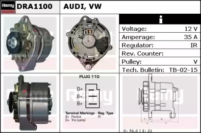 Генератор REMY DRA1100