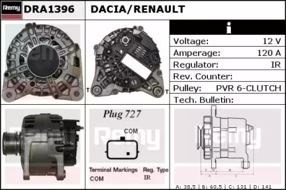 Генератор REMY DRA1396