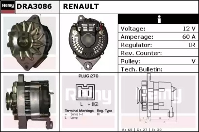 Генератор REMY DRA3086