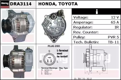 Генератор REMY DRA3114