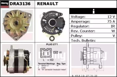 Генератор REMY DRA3136