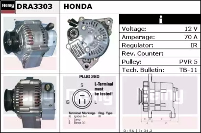 Генератор REMY DRA3303