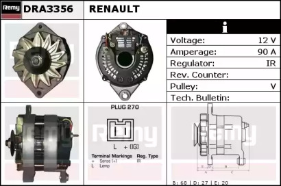 Генератор REMY DRA3356