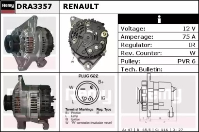 Генератор REMY DRA3357