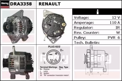 Генератор REMY DRA3358