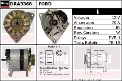 Генератор REMY DRA3368