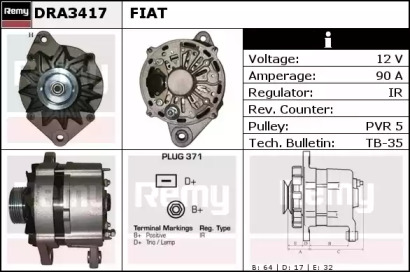 Генератор REMY DRA3417