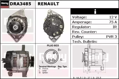 Генератор REMY DRA3485