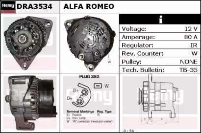 Генератор REMY DRA3534